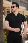 Erkek Yakalı Kısa Kollu T-shirt resmi
